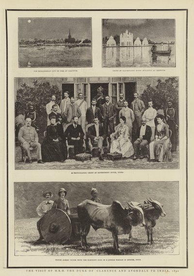 1890年にクラレンス公爵とエイボンデール公爵がインドを訪問 作： English Photographer