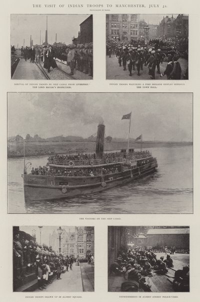 7月31日、マンチェスターへのインド軍の訪問 作： English Photographer