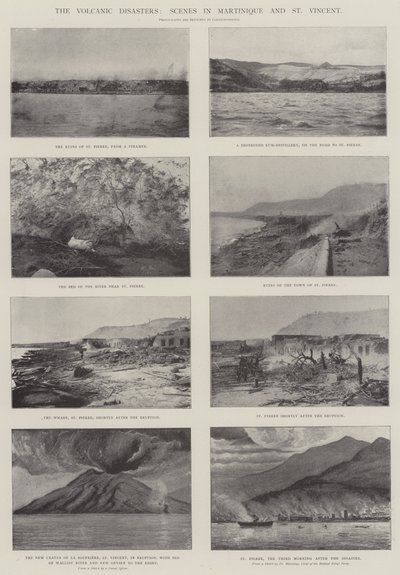 火山災害、マルティニークとセントビンセントのシーン 作： English Photographer