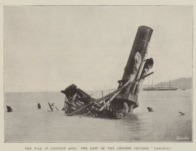 中国巡洋艦ヤンワイの最後、東アジア戦争 作： English Photographer