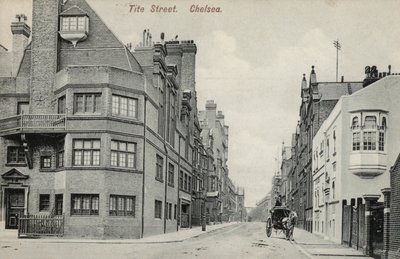 ロンドン、チェルシー、タイト・ストリート（モノクロ写真 作： English Photographer