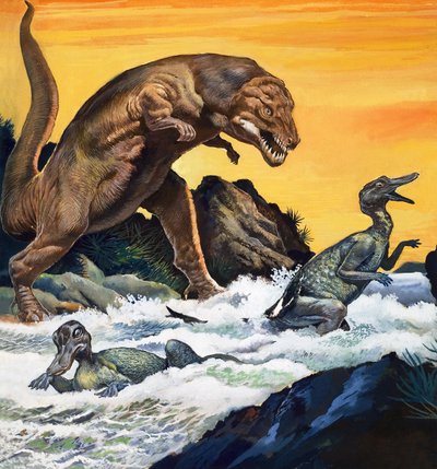 ティラノサウルス・レックス、『In Search of Dinosaurs』より 作： English Photographer
