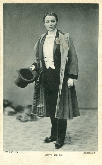 Vesta Tilley（モノクロ写真） 作： English Photographer