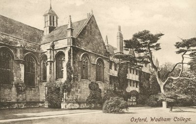 Wadham College, Oxford, Oxfordshire (白黒写真) 作： English Photographer