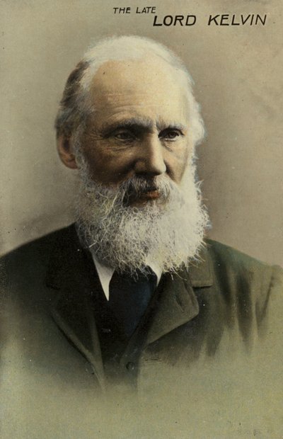 ウィリアム・トムソン、第1男爵ケルビン（1824-1907）、イギリスの物理学者およびエンジニア（カラー写真） 作： English Photographer