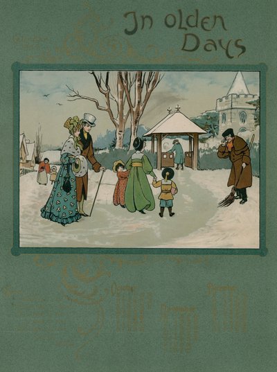 アルフレッドオースティンの詩のある1905年カレンダー（カラーリトグラフ） 作： English School