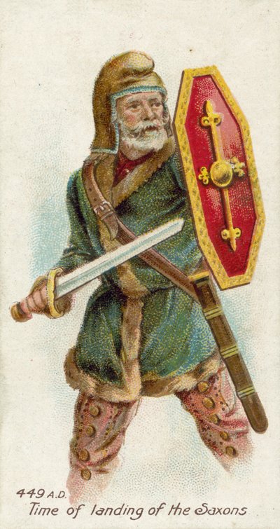 449 AD、サクソン人の着陸の時間 作： English School