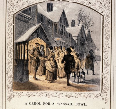 ワッセルボウルのキャロル、1840年代 作： English School