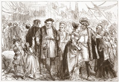 ニュルンベルクでのガラデー：時間、16世紀、ジェームズエイトケンワイリー（1808-1890）によるプロテスタンティズムの歴史のイラスト、パブ。 1878 作： English School