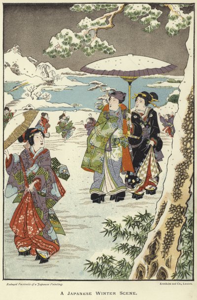 日本の冬景色 作： English School