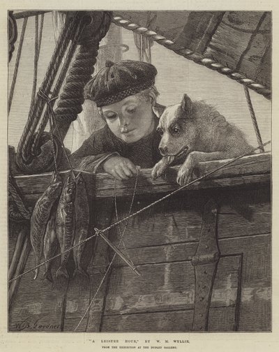 A Leisure Hour (e.g. engraving) 作： English School