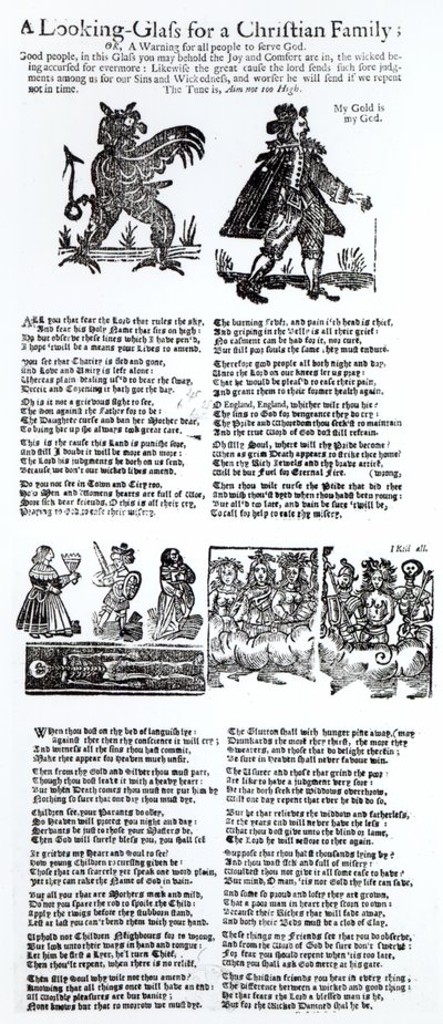キリスト教の家族のための鏡ガラス、1665年頃 作： English School
