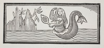 マリナーズに破壊を起こした人魚、ジョンアシュトン、パブの18世紀のChap-booksからのイラスト。 1882 作： English School
