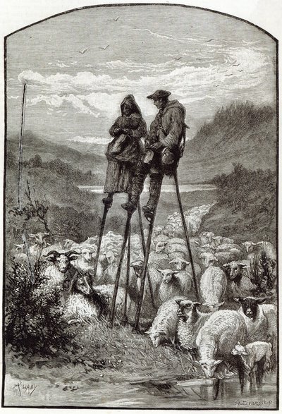 ランデスの牧歌、 &39;余暇&39;、1891年から 作： English School