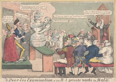 ア・ピアレス・エクスペディションA Peer-les Examination of the R-l Works in Italy (カラー・エングレーヴィング) 作： English School