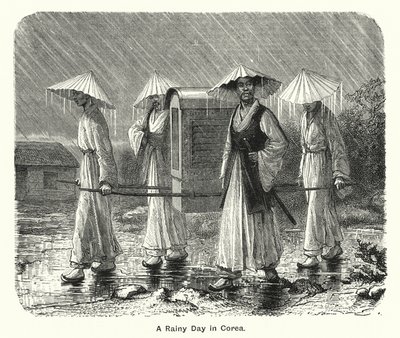 コリアの雨の日（彫刻 作： English School