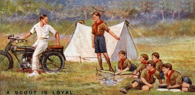 スカウトは忠節、1929 作： English School