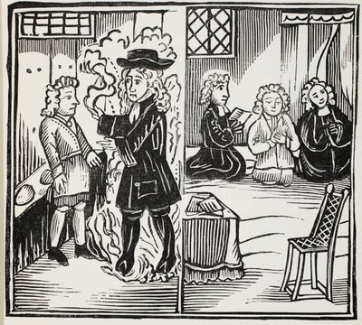 若い男性へのひどく季節的な警告、パブのジョン・アシュトンによる18世紀のChap-booksのイラスト。 1882 作： English School