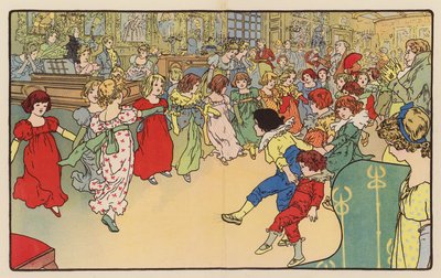 昔の子供会（カラーリトグラフ） 作： English School