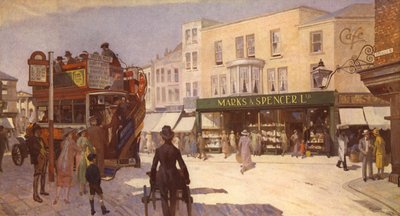 1924年に二重入口の店先、この期間に5制限が導入されました 作： English School