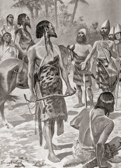 カルタゴの創設者であるティリア人とリビア人の酋長との会談（Hutchinson