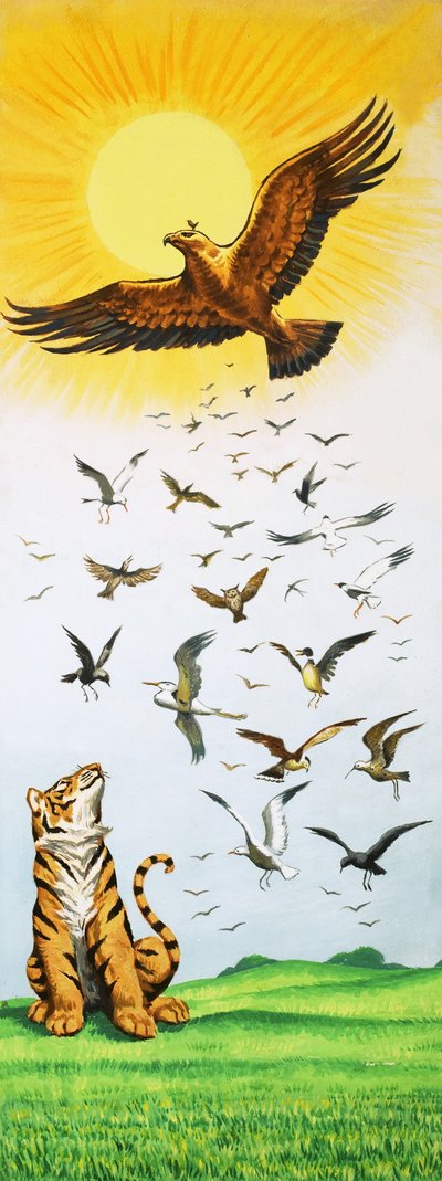 民話『鳥の王』の一場面 作： English School