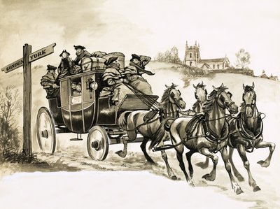 ヨーク行きの駅馬車 作： English School