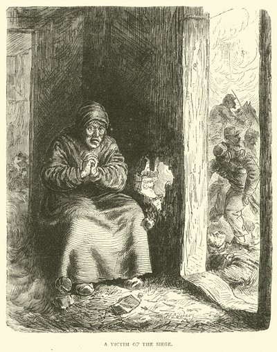 1871年1月の包囲攻撃の犠牲者 作： English School