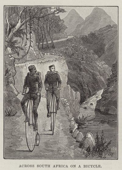 自転車で南アフリカを横断（彫刻 作： English School