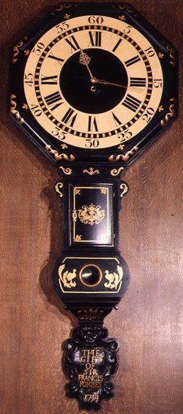 国会議事堂の刻印、サーフランシスフォーブスの贈り物、1714年 作： English School