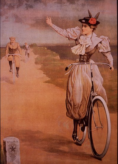 1898年頃のHumber社製自転車の広告（カラーリトグラフ 作： English School