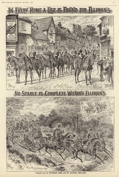 Ellimans Embrocationの広告 作： English School