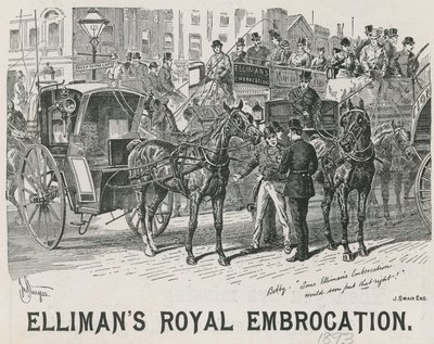 Ellimans Royal Embrocationの広告 作： English School