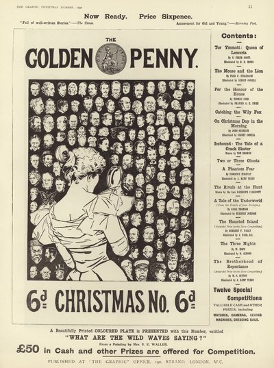 ゴールデンペニークリスマス番号の広告 作： English School