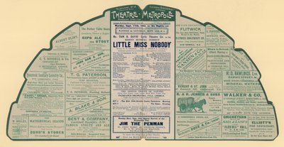 Theatre Metropole、ペッカム、ロンドンの広告チラシ 作： English School
