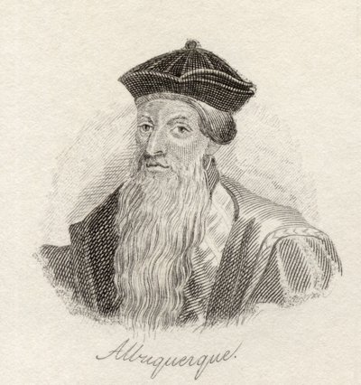 Afonso d&39;Albuquerque、 &39;Crabb&39;s Historical Dictionary&39;から1825年発行 作： English School