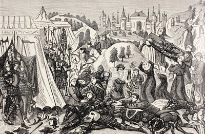 ヘイスティングスの戦いの後、1880年頃 作： English School