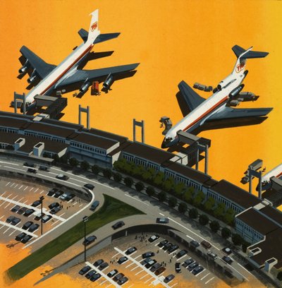 空港での航空機 作： English School