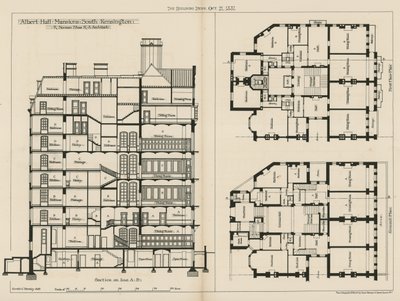 アルバートホールマンション、サウスケンジントン 作： English School