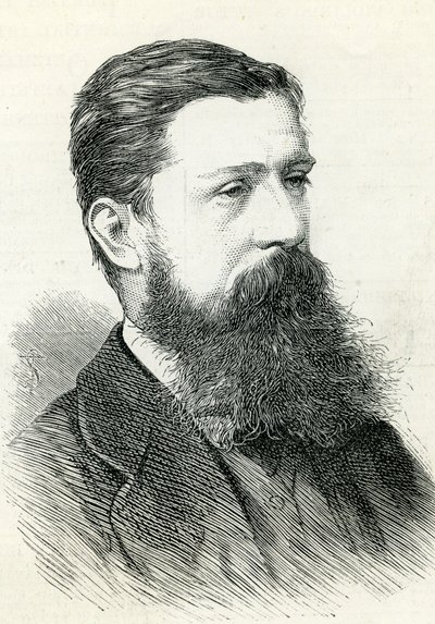 イラストレイテッド・ロンドンのニュース1883年からのアルフレッド・ピジー・ニュートン（1830-83） 作： English School