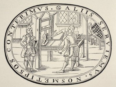 イギリスの印刷所、1619 作： English School