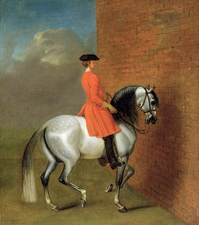 ジェームズシーモア（1702-52）の元のジョンベンダーバンク（1694-1739）による、オートエコールのエクササイズ：壁沿いの左通路 作： English School