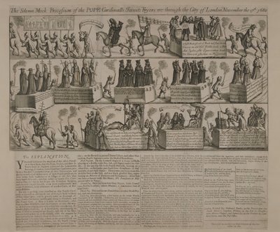 反カトリック行列、1680 作： English School
