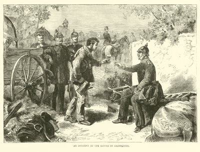 1870年8月のグラヴェロットの戦いでの事件 作： English School