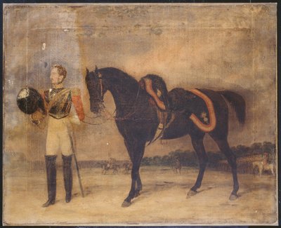 身元不明の将校、第2ライフガード連隊、1832年頃 作： English School