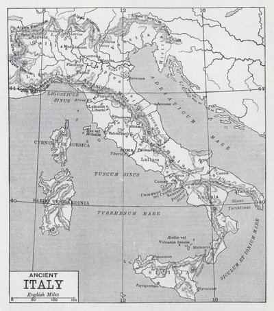 古代イタリア（リトグラフ 作： English School