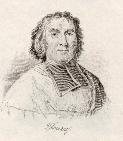 アンドレ・エルクル・ド・フルーリー、フレジュスの司教、「クラブの歴史辞典」より1825年 作： English School