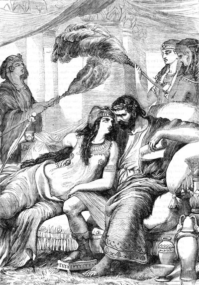 Antoine et Cleopatre (Antony and Cleopatra) - "Completes de William Shakespeare" 1866年の挿絵 - この版の挿絵と全体の形は、ロンドンで出版されたCassell