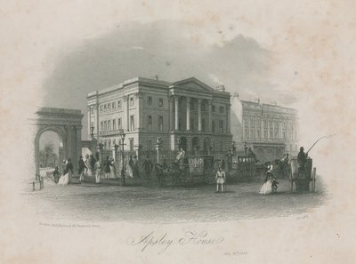 Apsley House、ハイドパークコーナー、ロンドン 作： English School