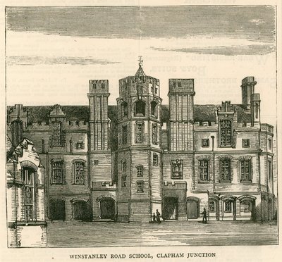 ロンドン教育委員会のアーキテクチャ：Winstanley Road School、Clapham Junction、ロンドン 作： English School
